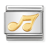 Nomination Composable Classic Link 030117/02 Music Note in 18K Gold